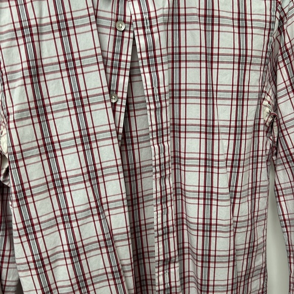 Express Extra Slim Fit Red Plaid Button Up - Picture 2 of 6